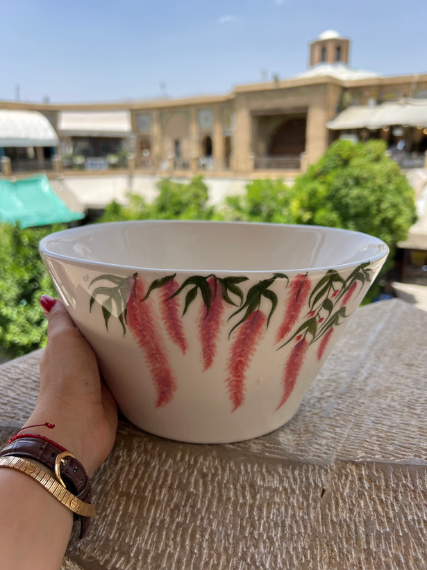 کاسه بزرگ سرامیک دستساز نقاشی شده خرید مستقیم از تولید کننده